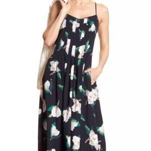 Banana Republic Navy Magnolia Pintuck Dress 6